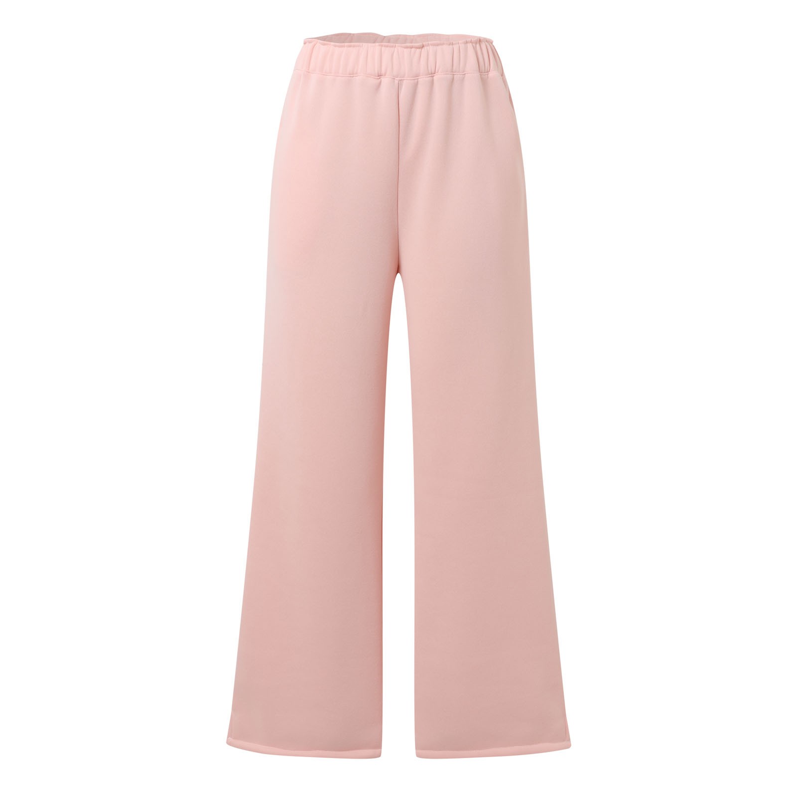 thumbnail image 4 of Pantalones deportivos casuales nuevos de pierna recta para mujer: cintura elástica con cordón, bolsillos laterales, tejido de poliéster, tallas S-XXXL., 4 of 8
